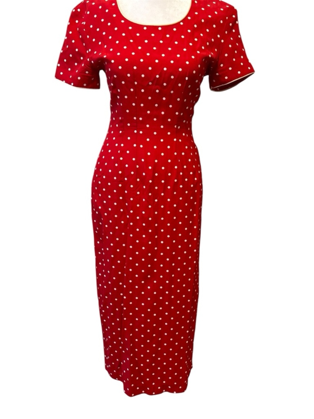 My Michelle Red Polka Dot Midi Dress